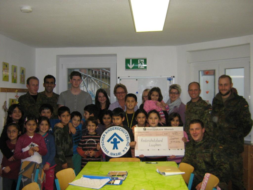 Scheckübergabe Heeresflieger 2012